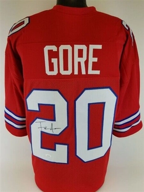 Frank Gore Signed Buffalo Bills Red Jersey (JSA COA) 5??Pro Bowl Running Back