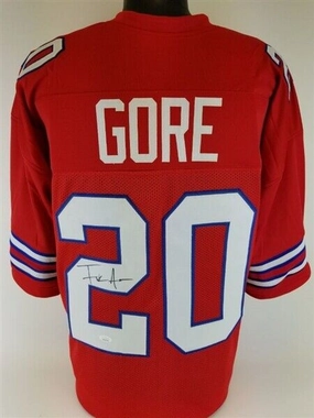 Frank Gore Signed Buffalo Bills Red Jersey (JSA COA) 5??Pro Bowl Running Back