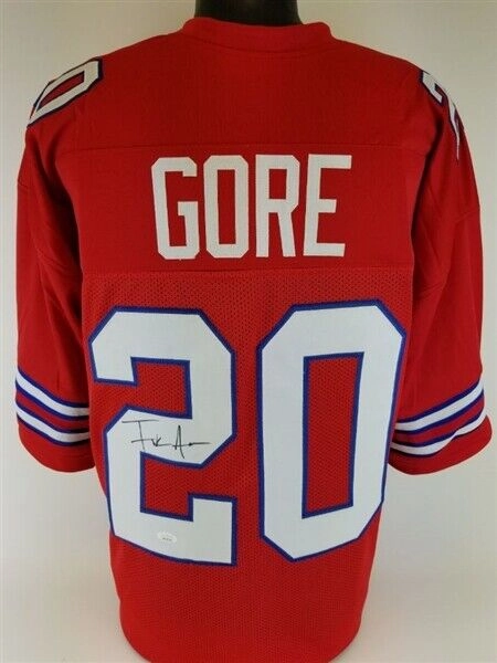 Frank Gore Signed Buffalo Bills Red Jersey (JSA COA) 5??Pro Bowl Running Back