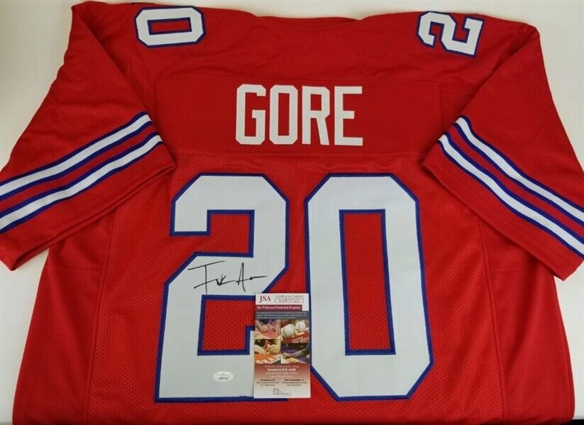 Frank Gore Signed Buffalo Bills Red Jersey (JSA COA) 5??Pro Bowl Running Back