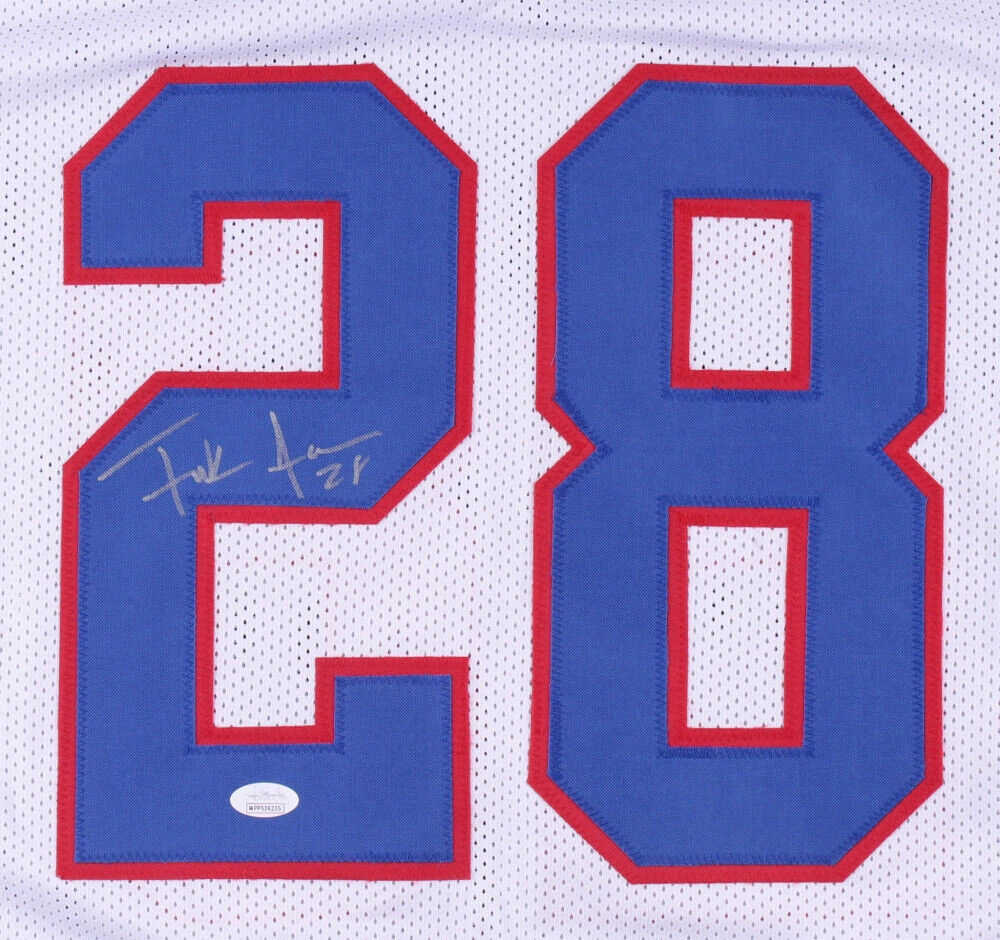 Frank Gore Signed Buffalo Bills White Jersey (JSA COA) 5??Pro Bowl Running Back