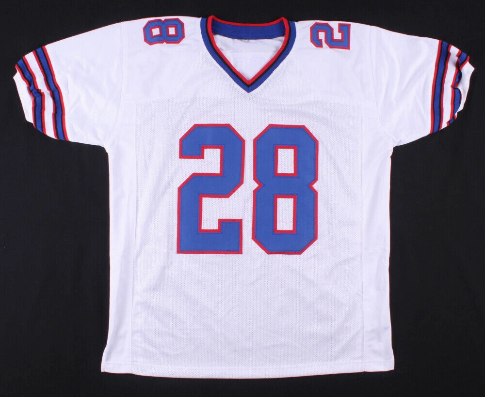 Frank Gore Signed Buffalo Bills White Jersey (JSA COA) 5??Pro Bowl Running Back