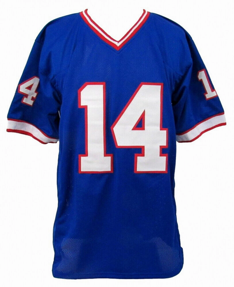 Frank Reich Signed Buffalo Bills Jersey (JSA COA) Jim Kelly's Back Up 1985?C1994