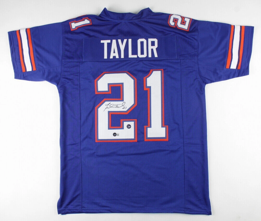 Fred Taylor Signed Florida Gators Jersey (Beckett) Jaguars R.B. (19982008)
