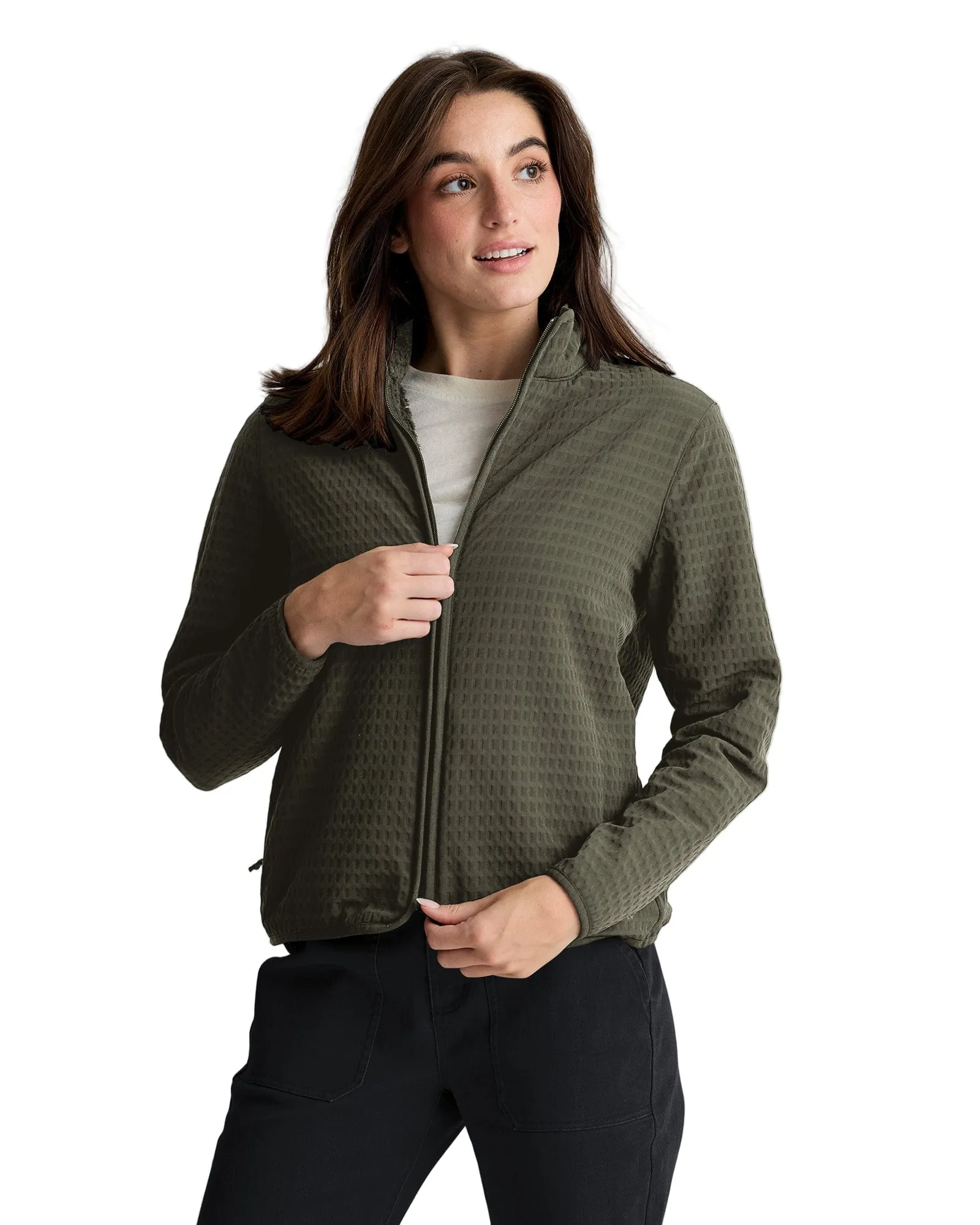 Free Fly - Women'S Gridback Fleece Jacket Designed to Dominate