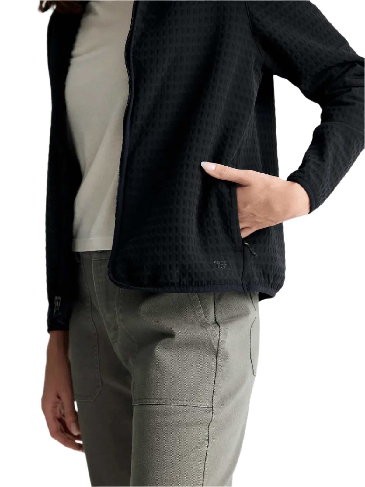 Free Fly - Women'S Gridback Fleece Jacket Limited Time Offer Unapologetically You