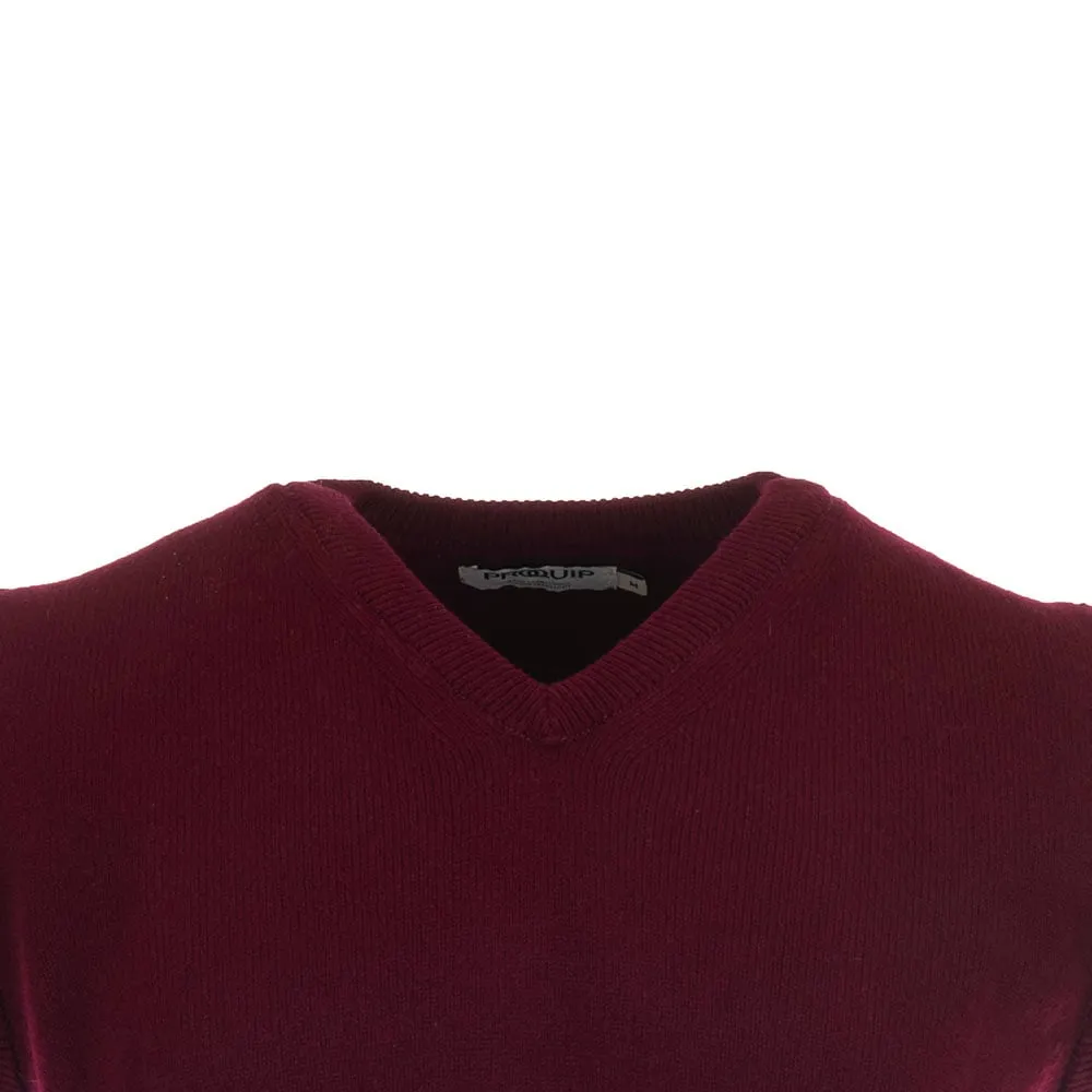 Mother's Day Sale Proquip Lambswool Water Repellent Golf Slipover - Bordeaux