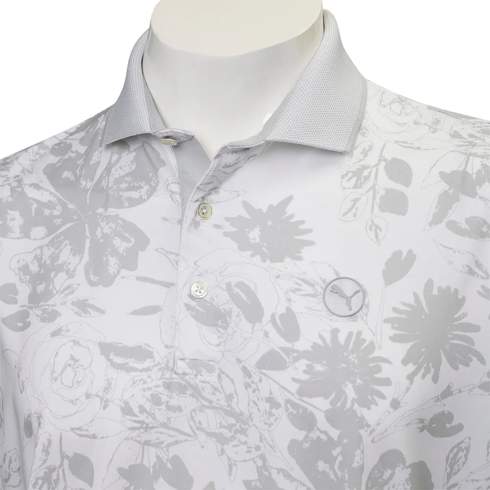 Puma Mattr Rose Polo Shirt - White Glow/Ash Gray Labor Day Sale