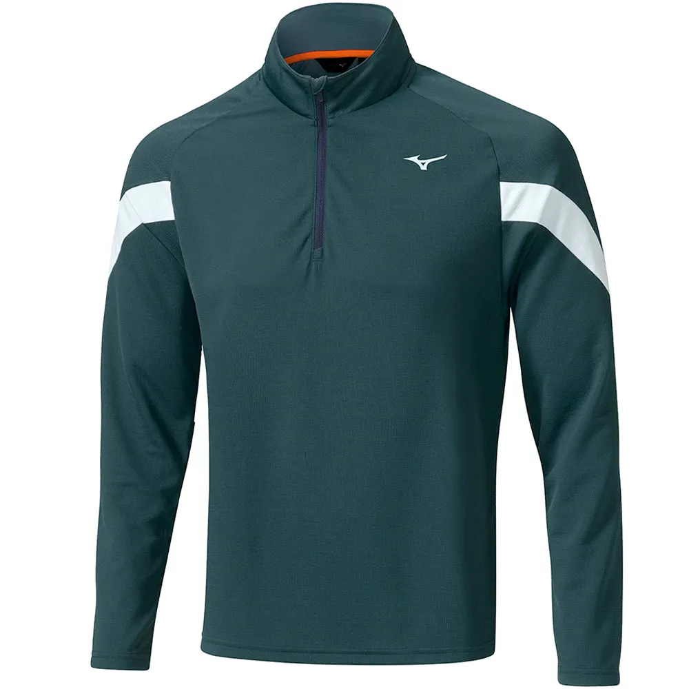 Mizuno Breath Thermo Drop 1/4 Zip Pullover - Navy Define Your Own Way Clearance Sale