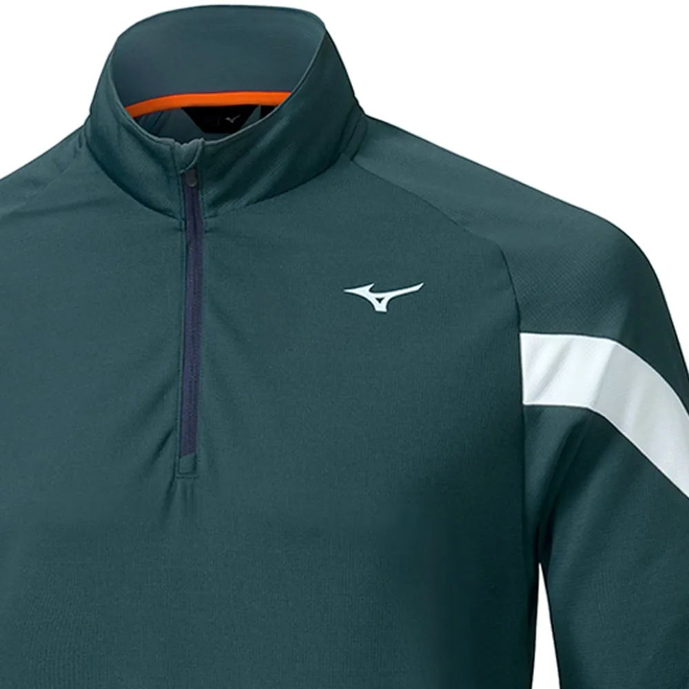 Black Friday Sale Mizuno Breath Thermo Drop 1/4 Zip Pullover - Navy