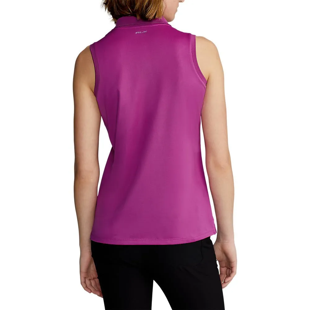 Rlx Ralph Lauren Women'S Tour Performance Sleeveless Golf Shirt - Bright Pink Designed to Dominate