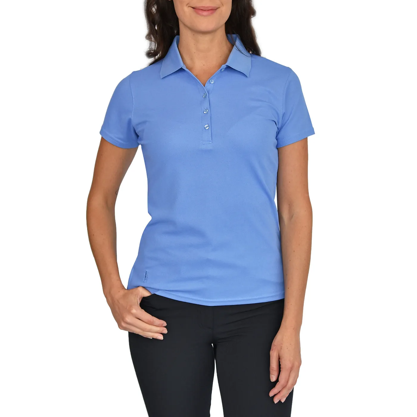 Father's Day Sale Glenmuir Women'S Paloma Golf Shirt - Light Blue