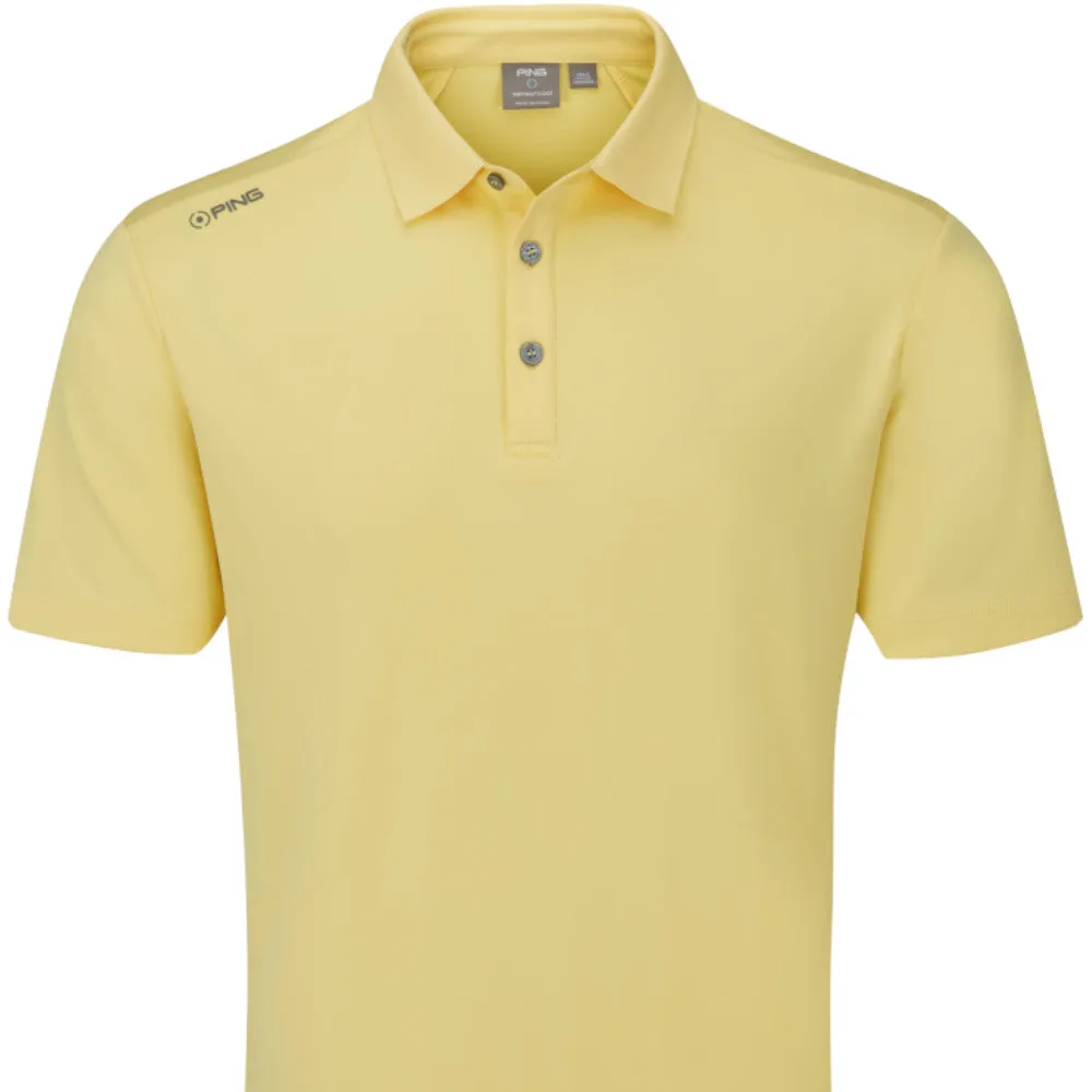 Ping Lindum Polo Shirt - Lemon Spring Sale