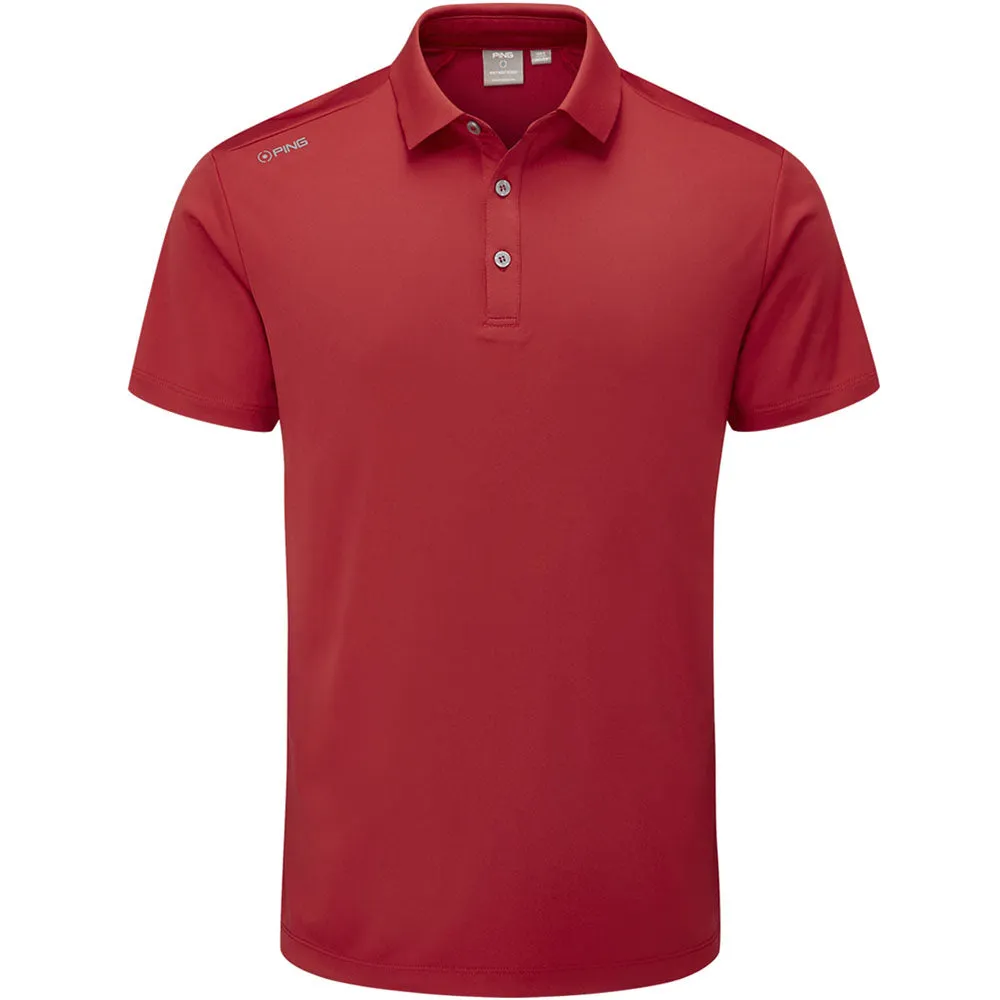 Ping Lindum Polo Shirt - Rich Red Game-Changer Footwear
