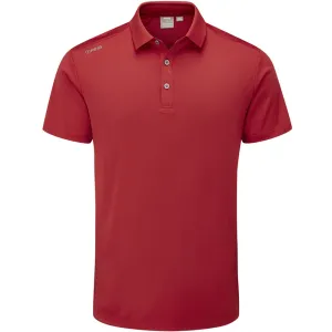 Ping Lindum Polo Shirt - Rich Red Game-Changer Footwear