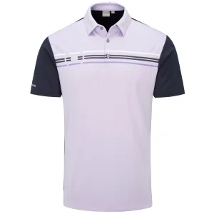 Define Your Own Way Own Every Step Ping Morten Sensorcool Polo Shirt - Cool Lilac/Navy
