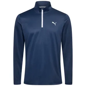 Puma Premium Tech 3.0 1/4 Zip Pullover - Deep Navy Easter Sale Affordable