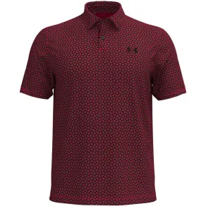Under Armour T2G Printed Polo Shirt - Racer Red/Black/White Economical