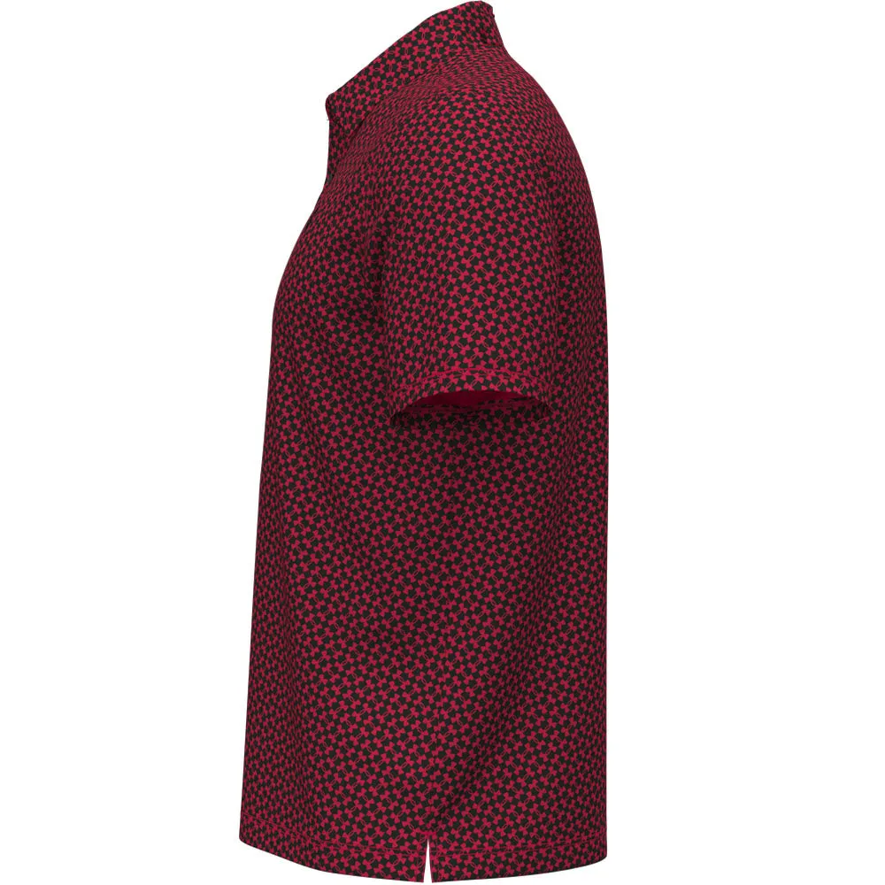 Black Friday Offer Define Your Own Way Under Armour T2G Printed Polo Shirt - Racer Red/Black/White
