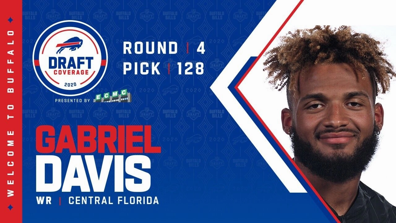 Gabriel Davis Signed Buffalo Bills Dark Blue Jersey (PSA COA) 2020 Draft Pick WR
