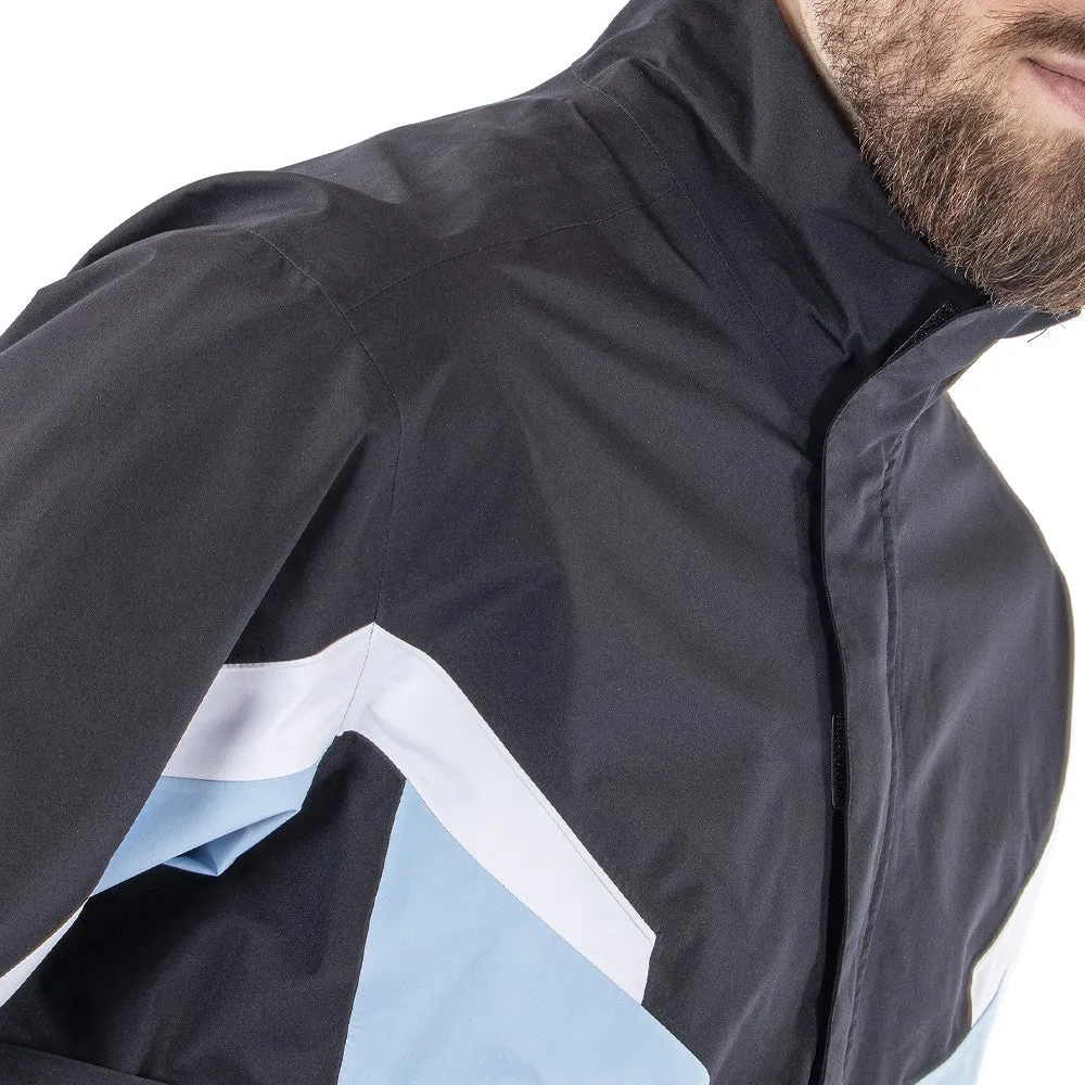 Never Just Walk Make a Statement Galvin Green Abe Gore-Tex 1/2 Zip Waterproof Jacket - Blue Bell/Black/White