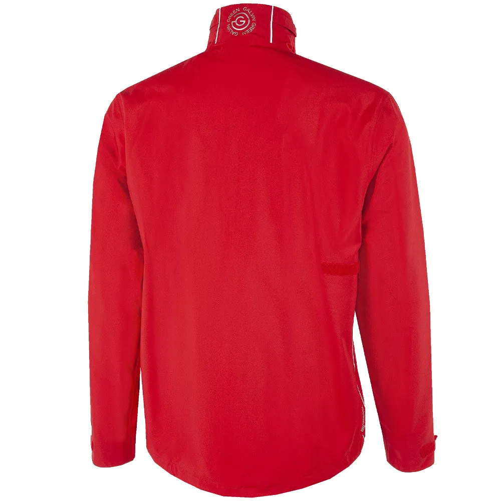 Galvin Green Aden Gore-Tex Paclite 1/2 Zip Waterproof Jacket - Red/White Move Like You Mean It Fearlessly You