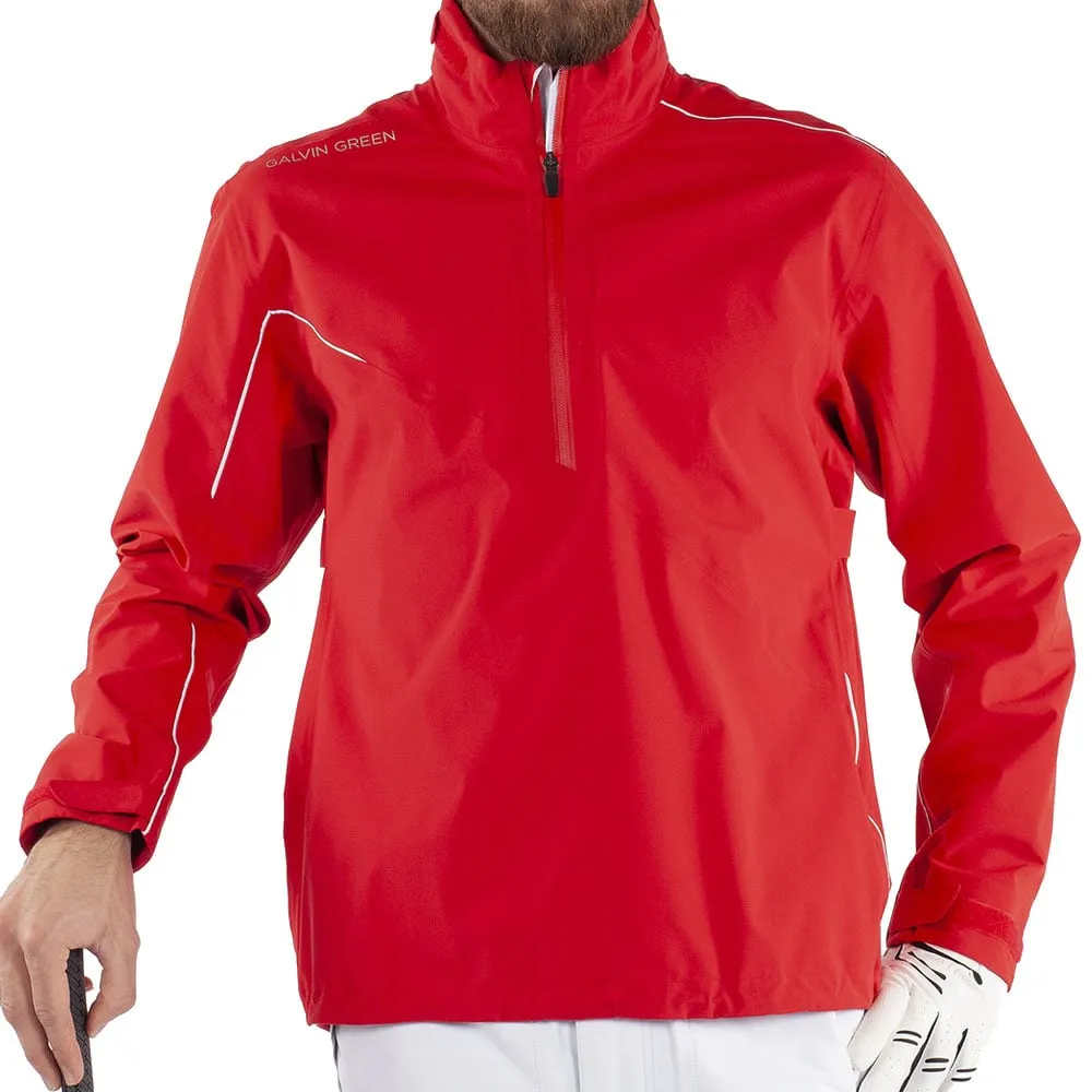 Labor Day Sale Move Beyond Ordinary Galvin Green Aden Gore-Tex Paclite 1/2 Zip Waterproof Jacket - Red/White