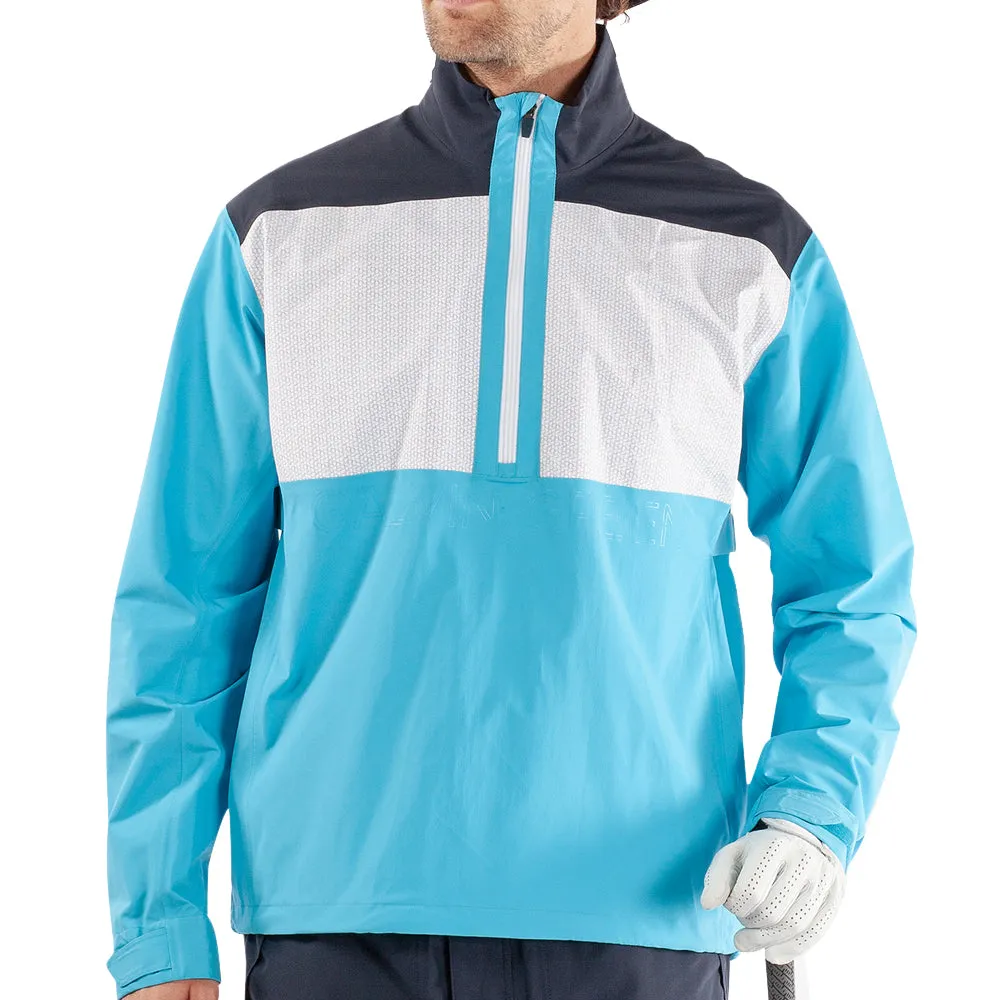 Galvin Green Ashford 1/2 Zip Gore-Tex Waterproof Jacket - Aqua/Navy/White Valentine's Day Sale Engineered for Speed