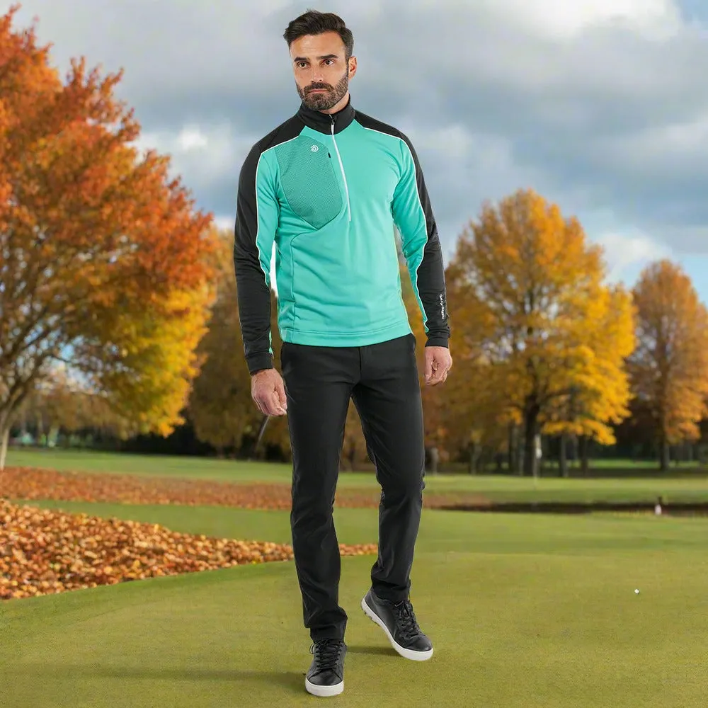 Feel the Energy Galvin Green Dave 1/4 Zip Pullover - Black/Atlantis Green