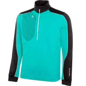 Galvin Green Dave 1/4 Zip Pullover - Black/Atlantis Green Built for the Bold Affordable