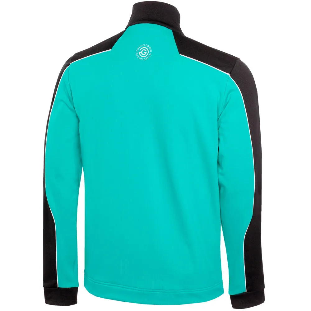 Chase What Moves You Empower Your Journey Galvin Green Dave 1/4 Zip Pullover - Black/Atlantis Green