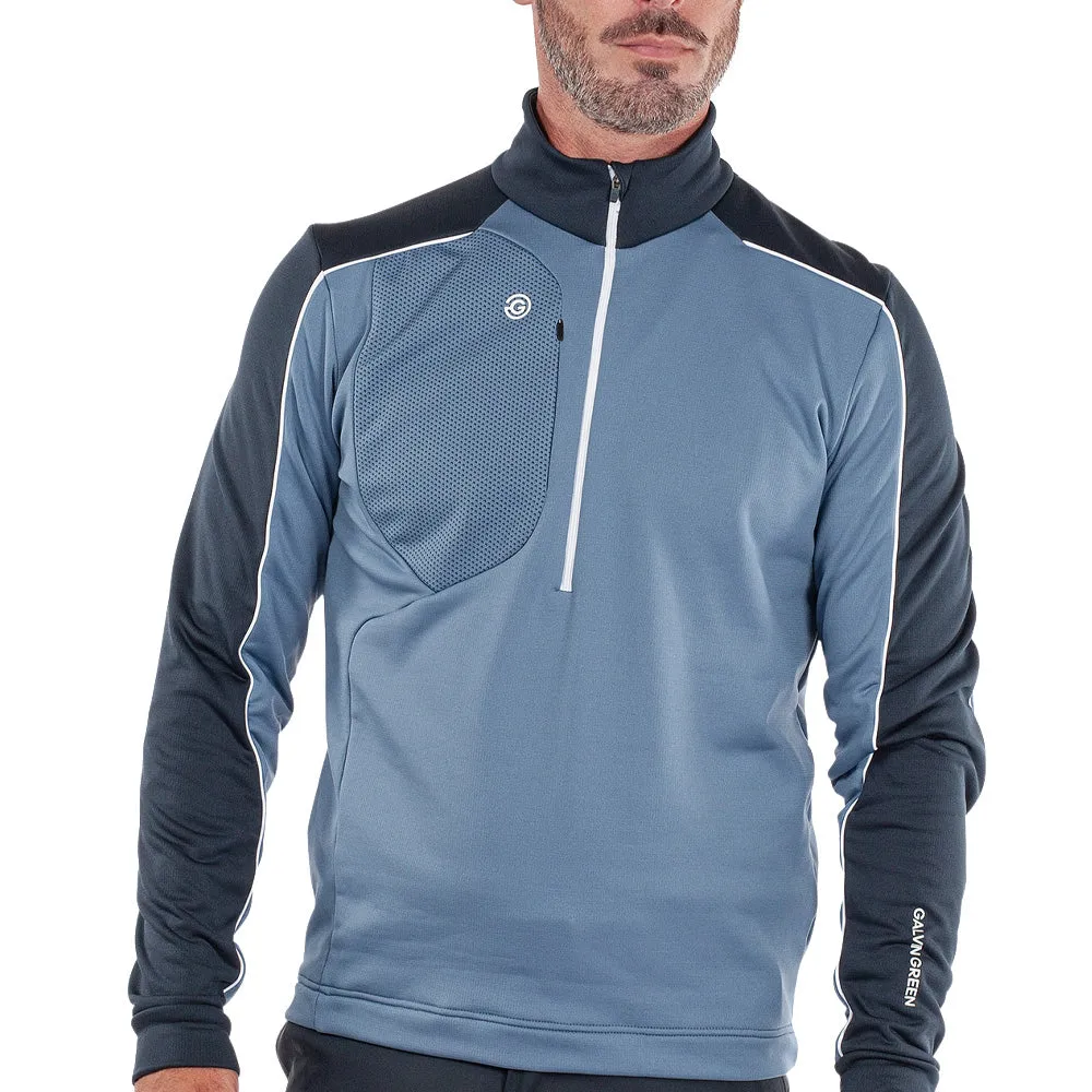 Galvin Green Dave 1/4 Zip Pullover - Moonlight Blue/Navy Engineered for Speed