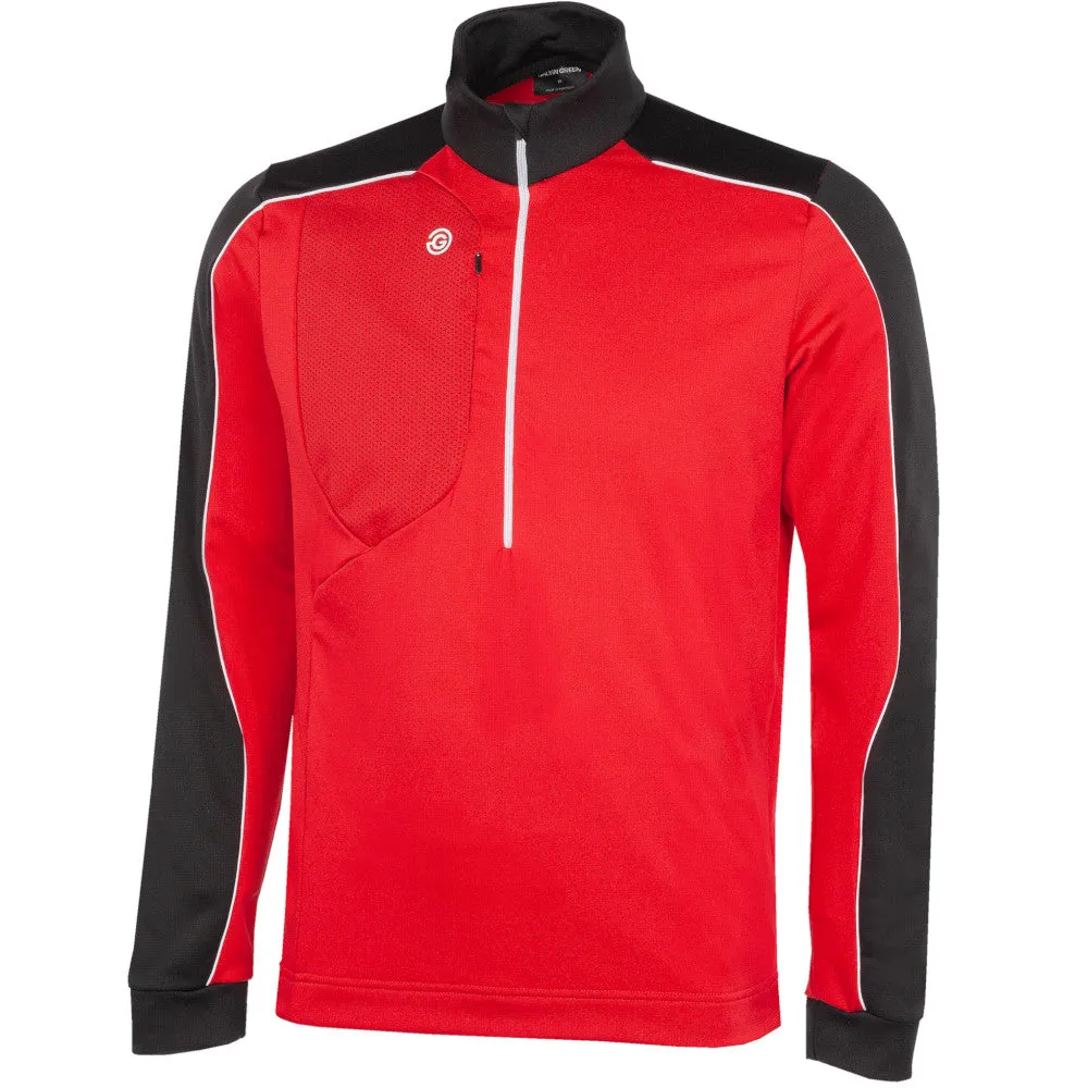 Galvin Green Dave 1/4 Zip Pullover - Red/Black Move Beyond Ordinary Step Out Boldly