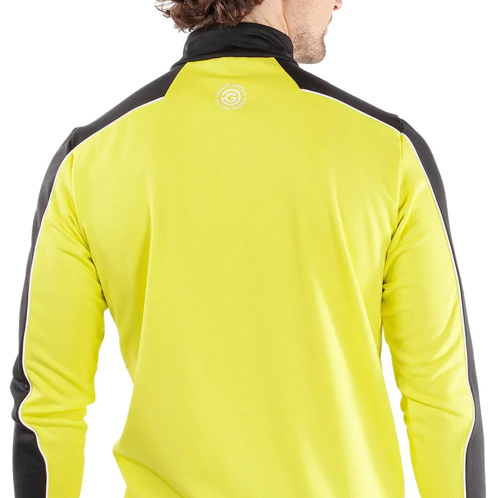 Made to Move Sweetest Day Sale Galvin Green Dave 1/4 Zip Pullover - Sunny Lime/Black
