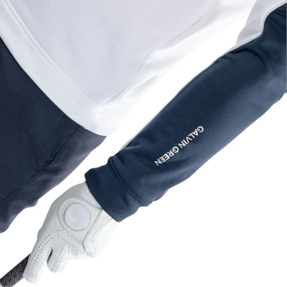 Break Boundaries Galvin Green Dave 1/4 Zip Pullover - White/Navy