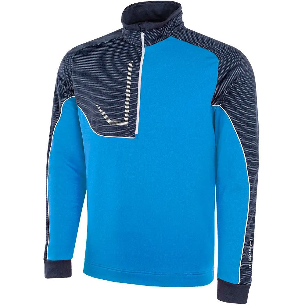 Made to Turn Heads Galvin Green Daxton 1/2 Zip Insula Pullover - Blue/Navy/White