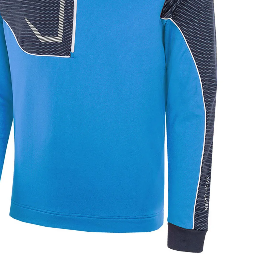 Galvin Green Daxton 1/2 Zip Insula Pullover - Blue/Navy/White Memorial Day Sale