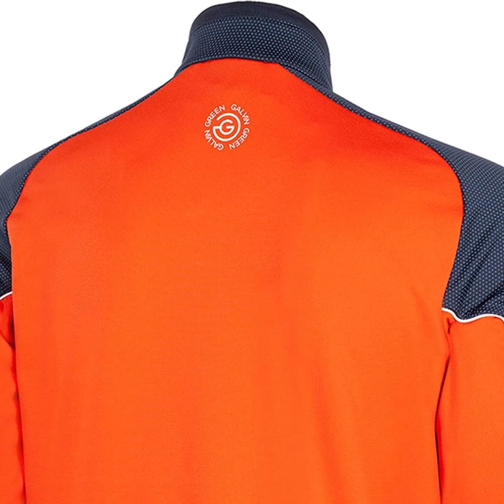 Galvin Green Daxton 1/2 Zip Insula Pullover - Orange/Navy/White Rule the Streets