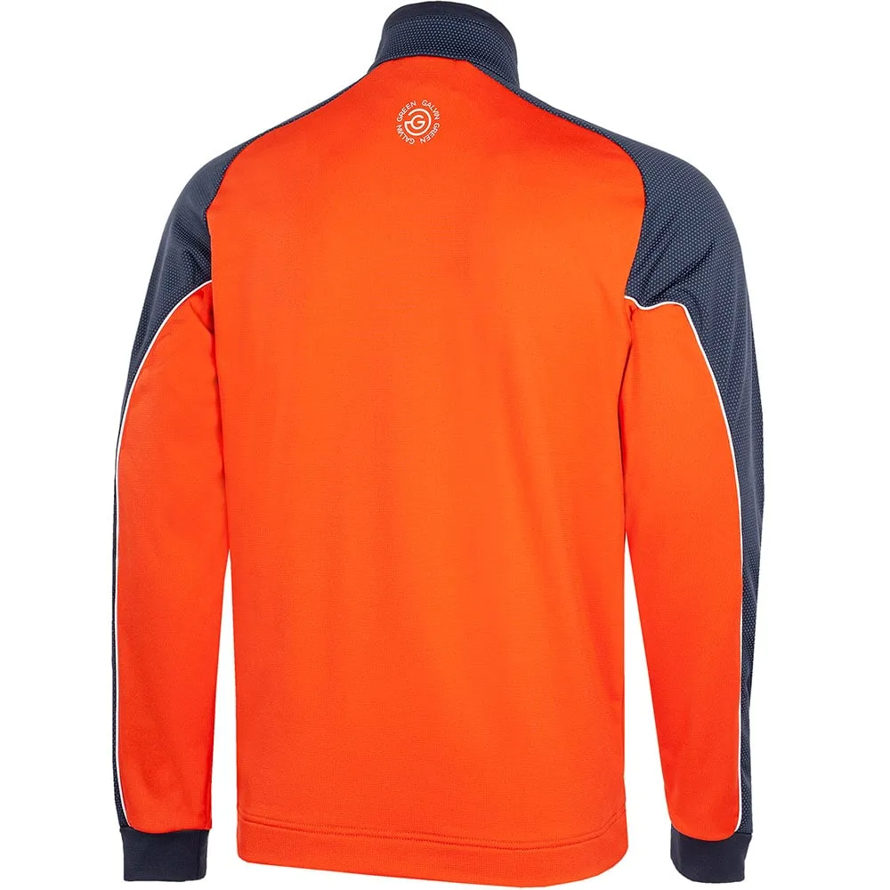 Black Friday Offer Made to Turn Heads Galvin Green Daxton 1/2 Zip Insula Pullover - Orange/Navy/White