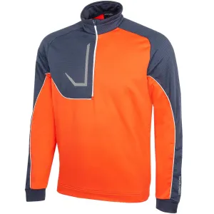Fearlessly You Dare to Lead Galvin Green Daxton 1/2 Zip Insula Pullover - Orange/Navy/White
