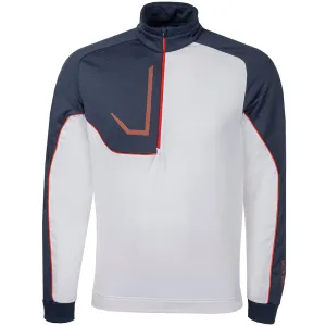 Mother's Day Sale Step Into Strength Galvin Green Daxton Insula 1/4 Zip Pullover - White/Navy/Orange