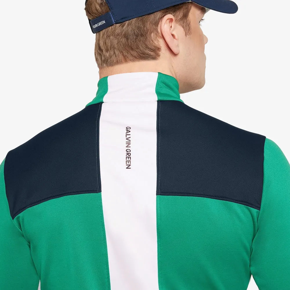 Galvin Green Dean 1/2 Zip Pullover - Navy/Golf Green Confidence Starts Here Budget Friendly