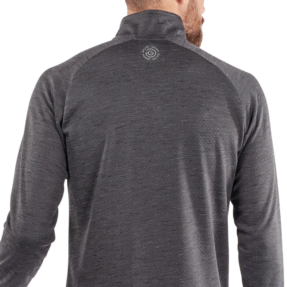 Built to Move You Step Out Boldly Galvin Green Dion 1/4 Zip Pullover - Black Melange