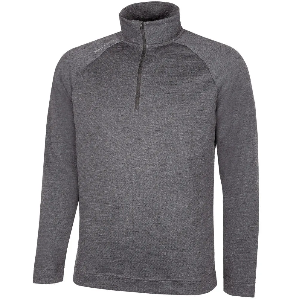 Big Savings Step Into Strength Galvin Green Dion 1/4 Zip Pullover - Black Melange