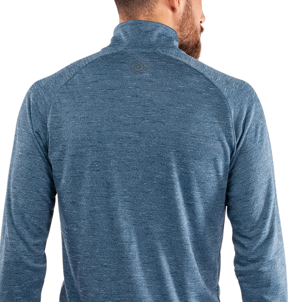 Gear Up and Go Autumn Sale Galvin Green Dion 1/4 Zip Pullover - Blue Melange