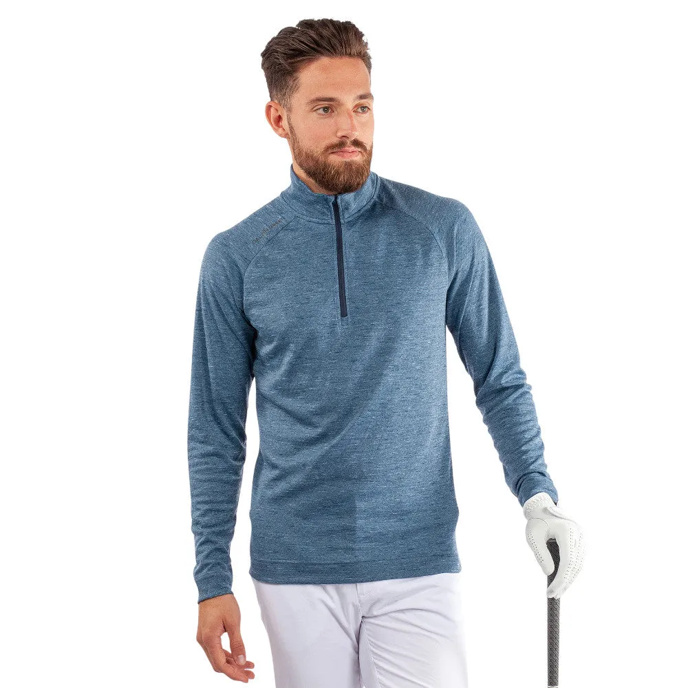 Galvin Green Dion 1/4 Zip Pullover - Blue Melange Unleash Your Power Economical