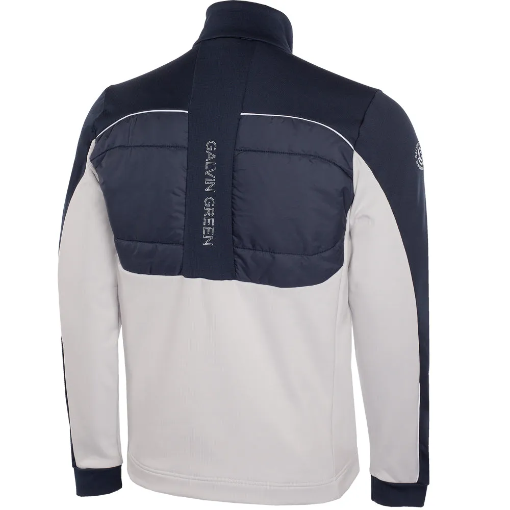 Galvin Green Douglas 1/4 Zip Pullover - Cool Grey/Navy Black Friday Deal Autumn Sale