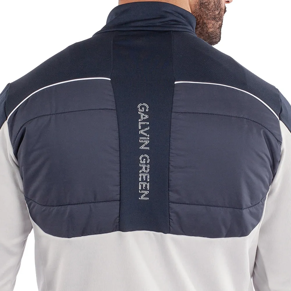 Thanksgiving Day Sale Autumn Sale Galvin Green Douglas 1/4 Zip Pullover - Cool Grey/Navy