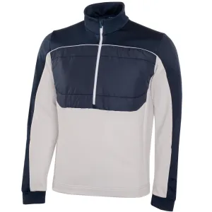 Great Value Galvin Green Douglas 1/4 Zip Pullover - Cool Grey/Navy