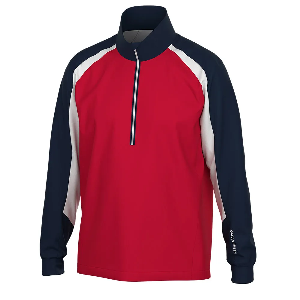 Keep Going Strong Galvin Green Laurent Windproof Pullover Jacket - Red/Navy
